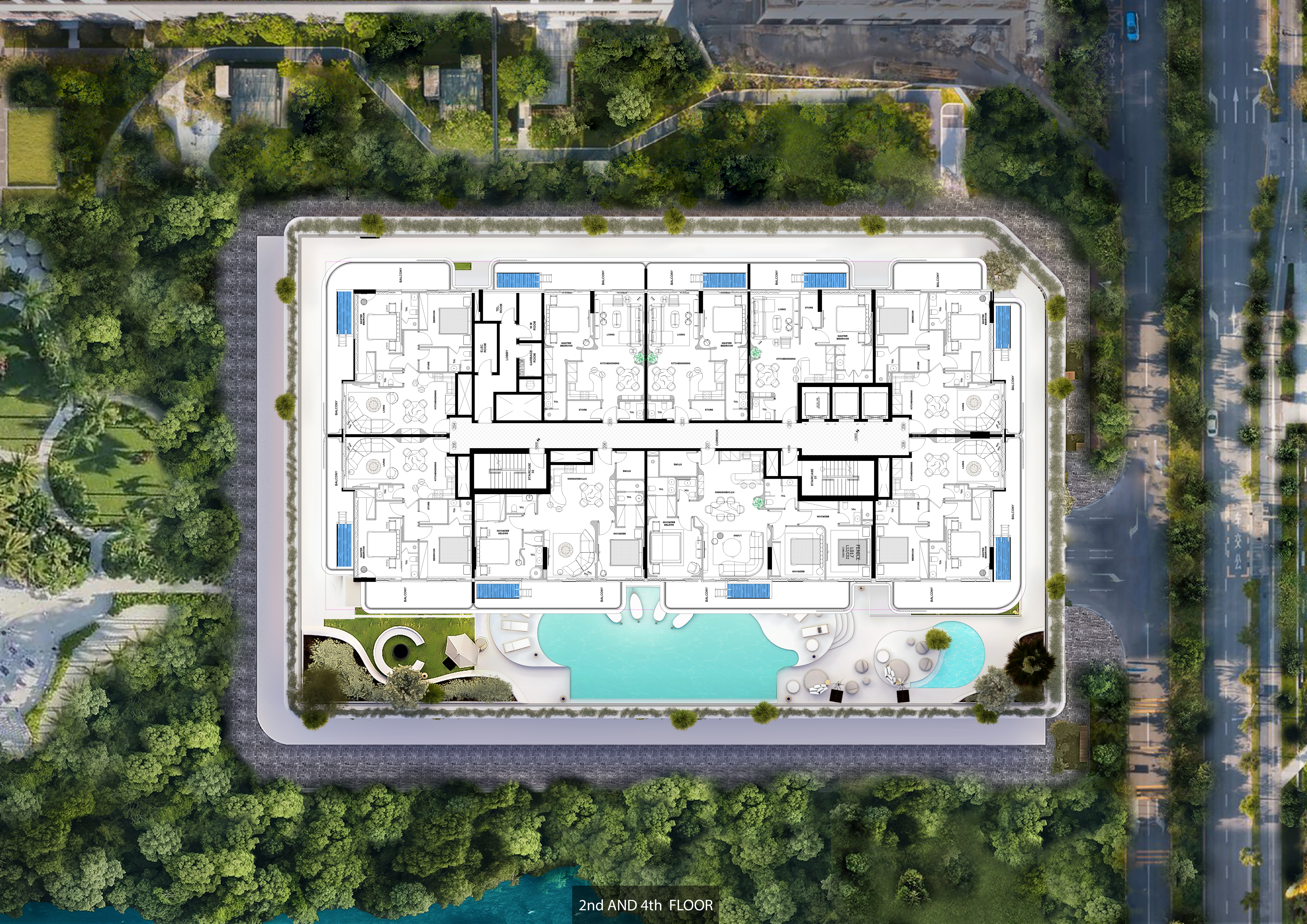 Natuzzi Harmony Residences: типовой этаж