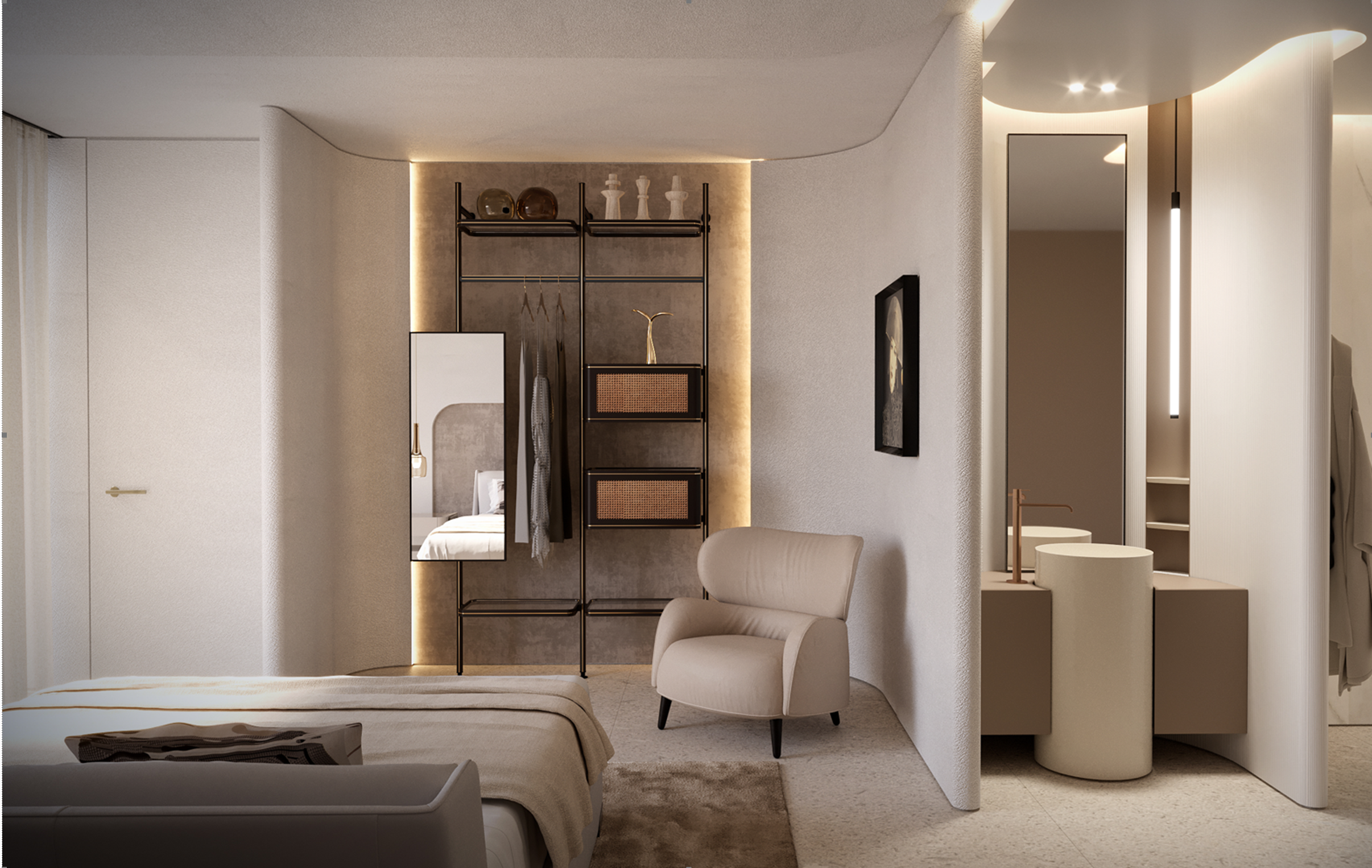 Natuzzi Harmony Residences интерьер, гостиная с мебелью Natuzzi