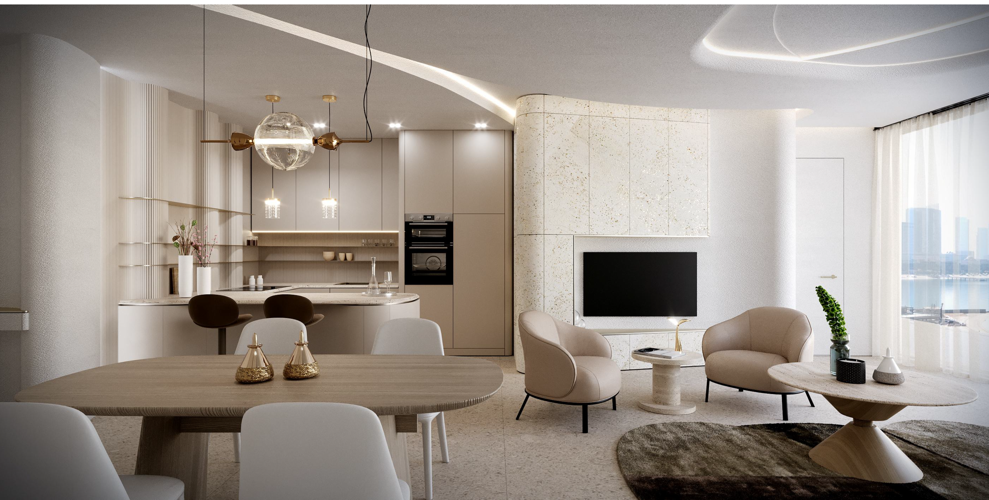 Natuzzi Harmony Residences интерьер, зона отдыха