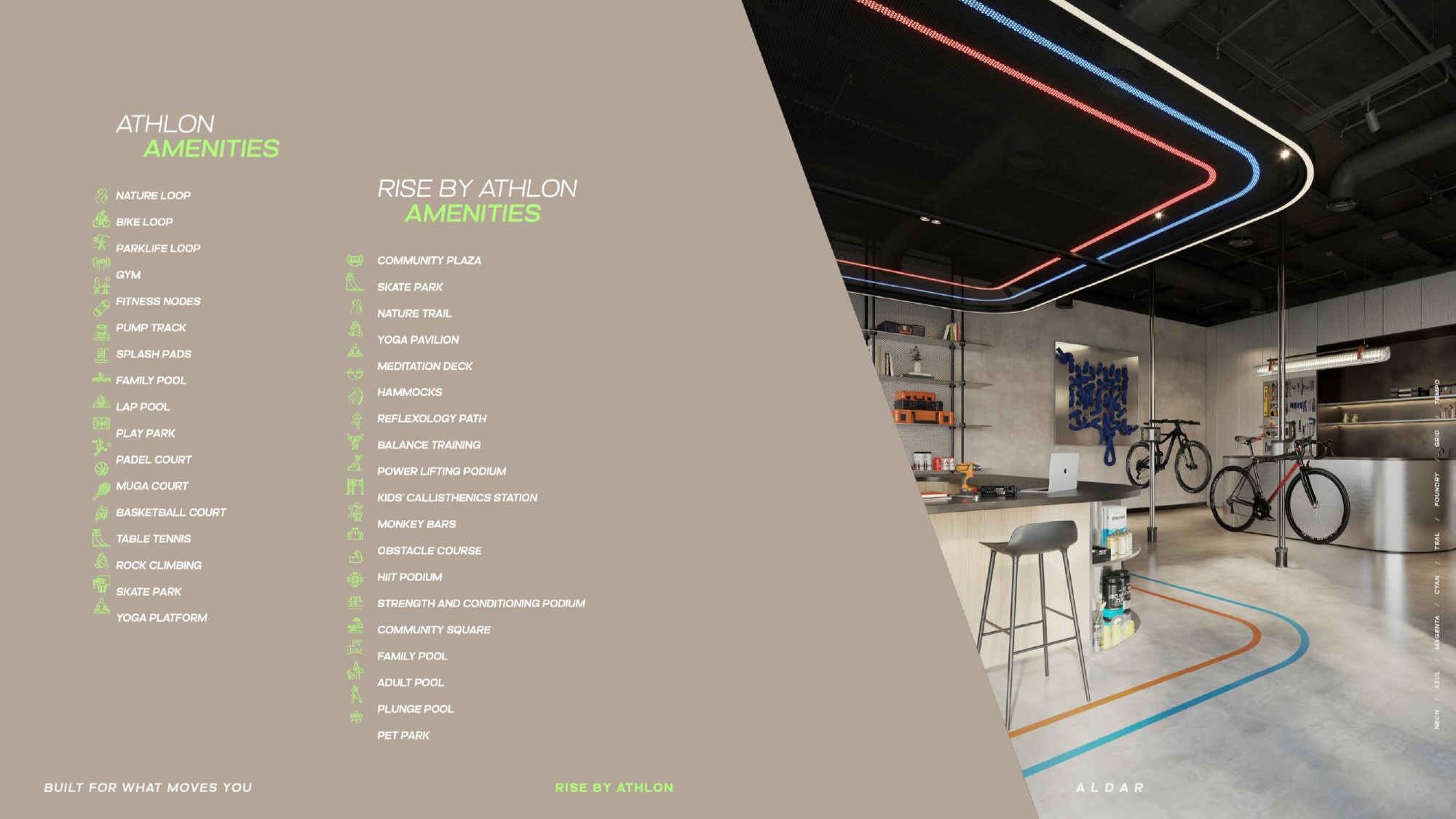 Rise by Athlon amenities