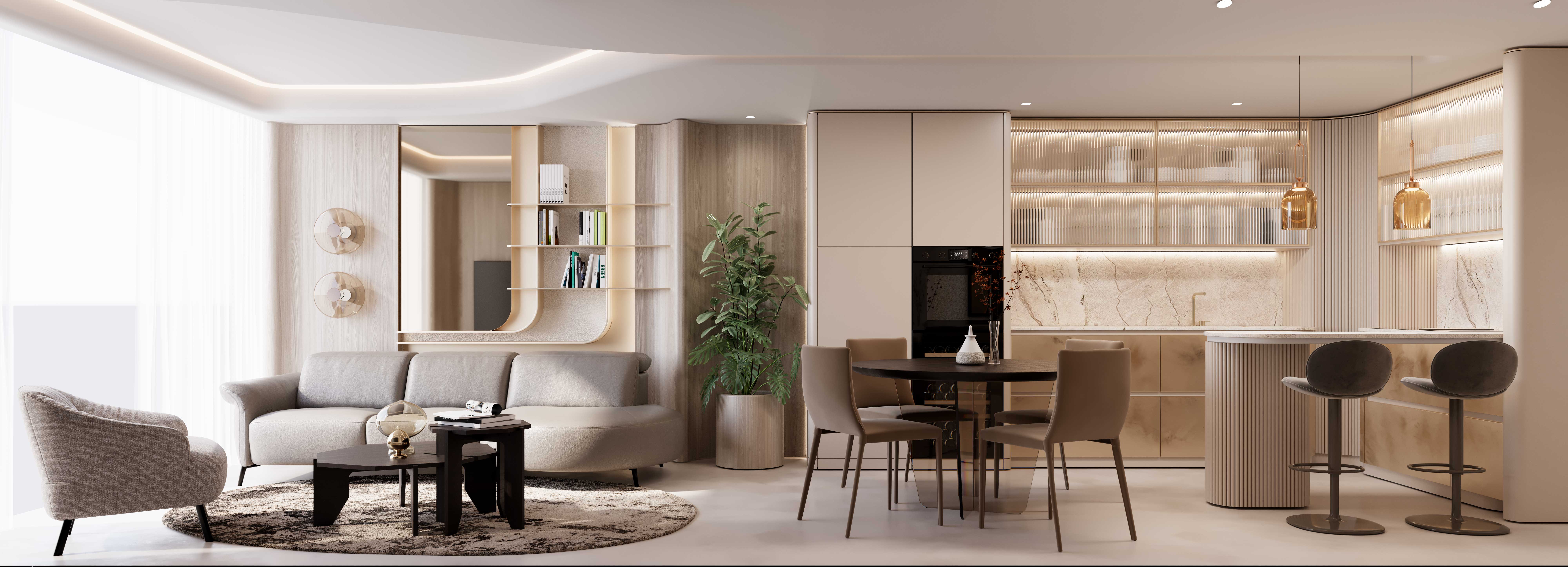 Sky Harmony интерьер, гостиная