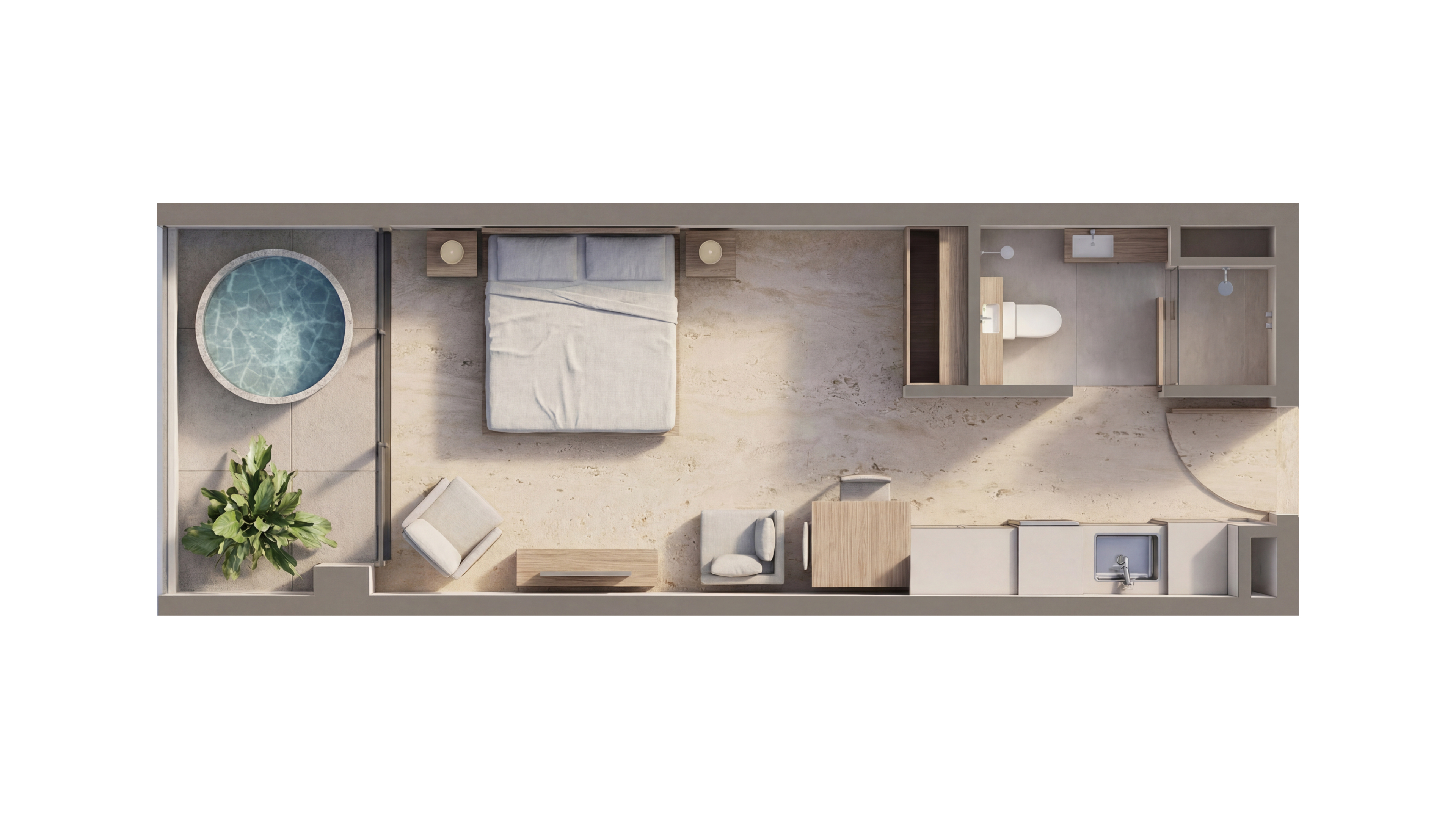 Sky Harmony: планировка студии