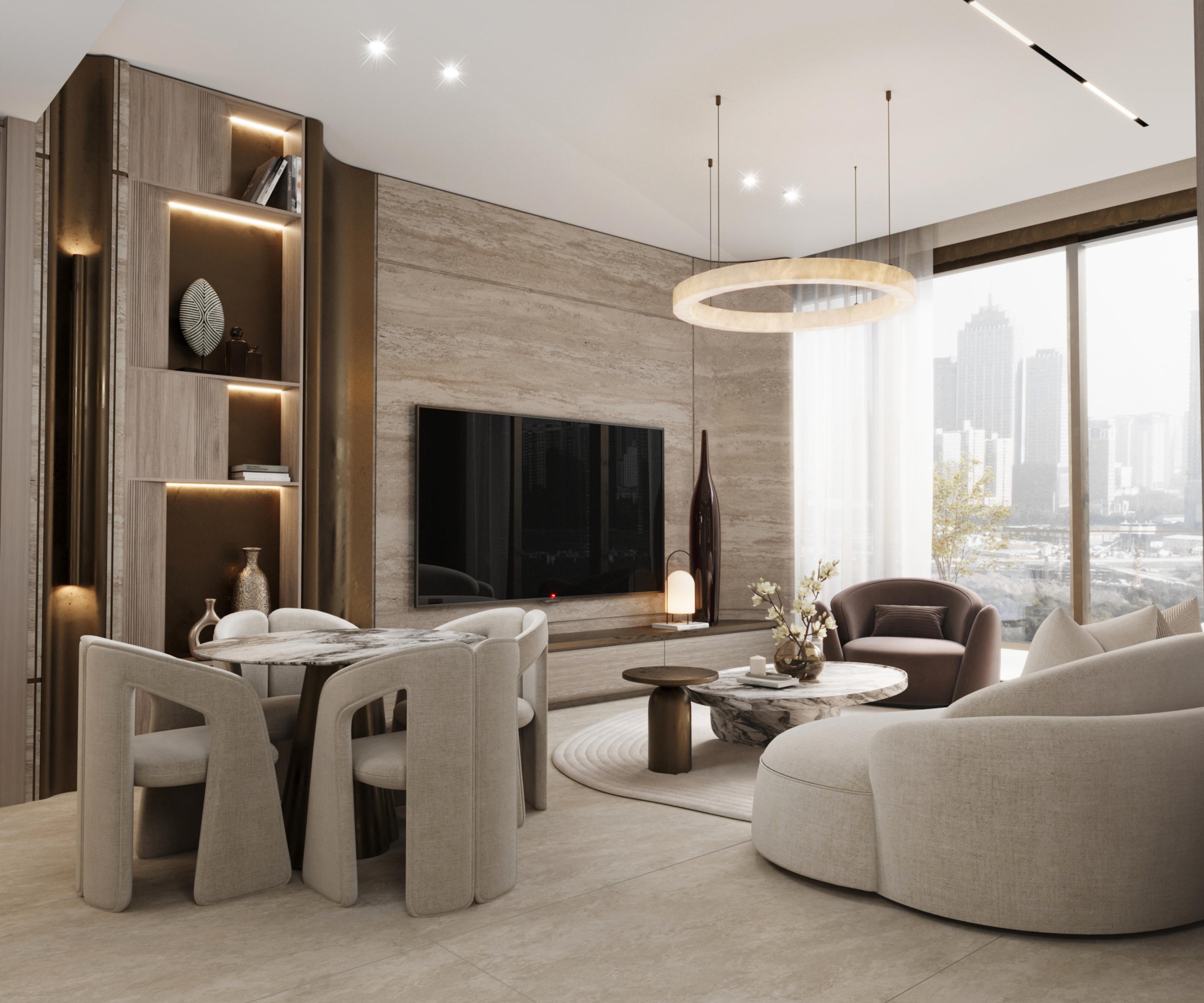 Sky Line интерьер, жилая зона